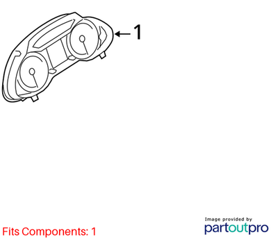 Audi 2009-2011 Q5 Instrument Cluster 8R0920950B