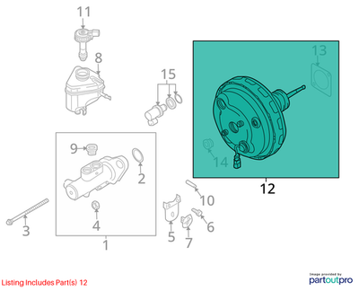 Audi 2007-2015 Q7 Power Brake Booster 7L8612105N