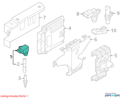 Volkswagen 2015-2024 Volkswagen Golf R Ignition Coil 06H905110P