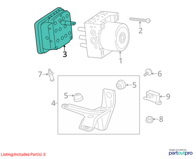 2018 Cadillac CTS Electronic Brake Control Module Kit Used OEM 23320967