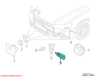 Audi 2016 Audi A8 Ambient Air Temperature Sensor 8Z0820535