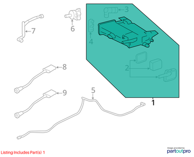 Cadillac 2005-2011 CTS Vapor Canister 19259325