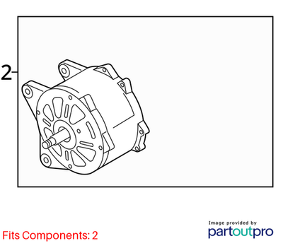 Volkswagen 2011-2018 Volkswagen Touareg Alternator 03H903023D