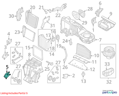 Volkswagen 2012-2022 Jetta Hvac Actuator Motor 561907511A