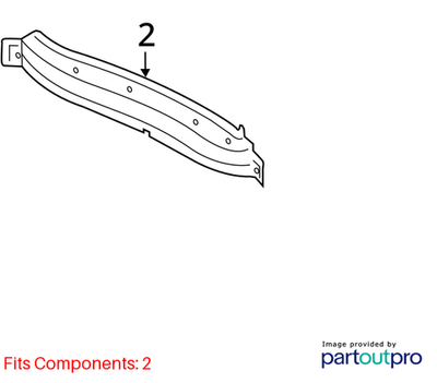 2012–2018 Audi A6 / A7 Rear Lower Body Panel Used OEM 4G5813307
