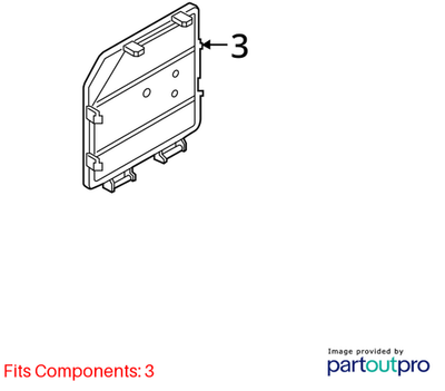 Audi 2012-2017 Audi A6 Fuse Box Cover 4G0907613