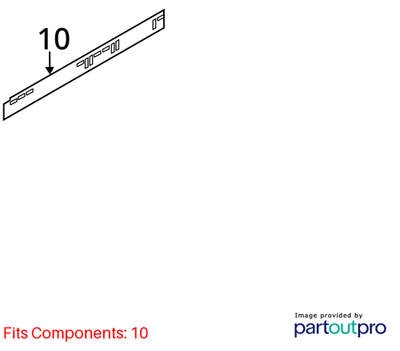2008–2012 Audi A4 Web Plate for Side Member Left USED OEM 8K0803763
