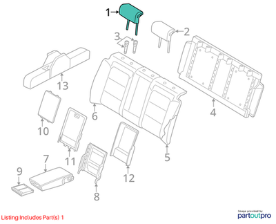 Audi 2013-2022 Audi A4 Headrest 4G0885973AD38M