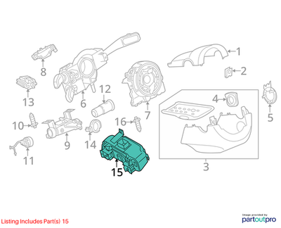 Volkswagen 2019 Passat Steering Column Immobilizer Control Unit 5K0905861D