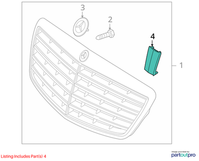 07-09 Mercedes-Benz S550 Mount Plate 2218880011