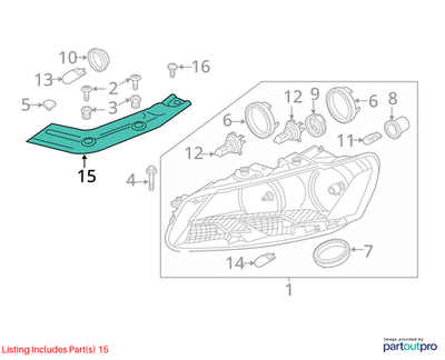 2012-2015 Volkswagen Passat Headlight Bracket 561805931