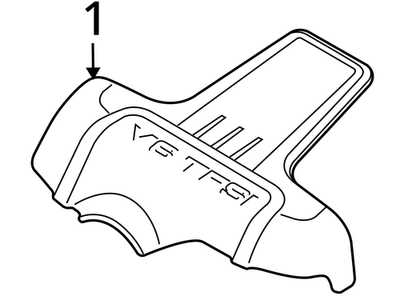 2009-2017 Audi A6 Engine Cover Front 06E103927K
