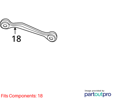 2011–2018 Audi A6 / A7 Rear Upper Lateral Control Arm Used OEM 8K0501529L