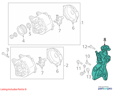 2011-2015 Volkswagen Beetle Alternator Bracket 06J903143AH