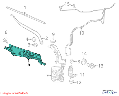 Jeep 2014-2023 Cherokee Wiper Pivot And Linkage 68197133AD