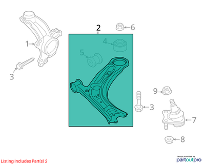 Volkswagen 2012-2019 Beetle Suspension Control Arm 561407151C