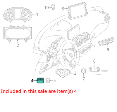 2006-2013 Mercedes-Benz W221 S-Class Electronic Parking Brake Switch 2215401445