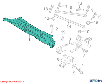 2012 Mini Cooper Countryman Rear Axle Carrier Used OEM 33319804721