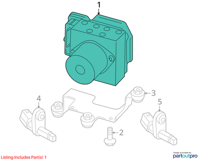 Volkswagen 2012-2018 Tiguan Abs Control Unit 5N0614109CNBEF