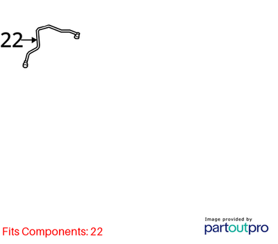 Audi 2012 Audi A6 Quattro Fuel Return Hose 4G0201220A