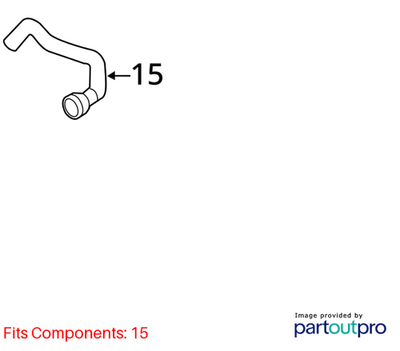 Audi 2011-2017 Q5 Coolant Expansion Hose 8R0121109