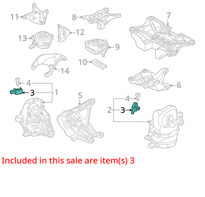 2019-2025 Audi SQ8 Acceleration Speed Sensor 4M0907508