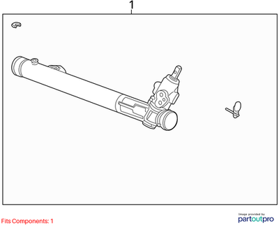 2011 Cadillac CTS Rack and Pinion Assembly Used OEM 19419353