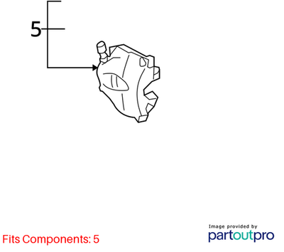 Volkswagen 2015-2018 Tiguan Disc Brake Caliper 5N0615123
