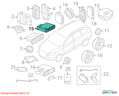 Audi 2012-2013 Audi A5 Cd Changer 8X0035110B