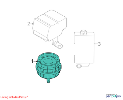 2012 Mini Cooper Tilt Siren with Inclination Sensor Alarm Used OEM 65756970943