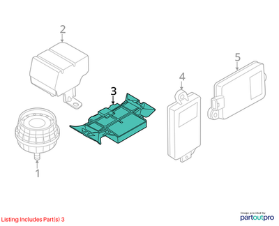 2012 Mini Cooper Ultrasonic Module Interior Motion Sensor Used OEM 65753456365