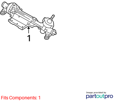 2012 Volkswagen CC Steering Gear Assembly Used OEM 3AB423050M