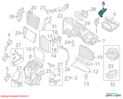 2011–2015 VW Jetta Throttle Control Element Bracket Used OEM 1K1819259