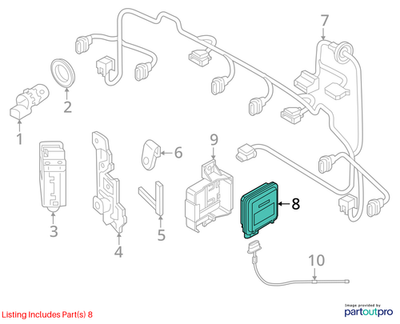 Audi 2011-2018 A4 Garage Door Opener Module 4G0907410A