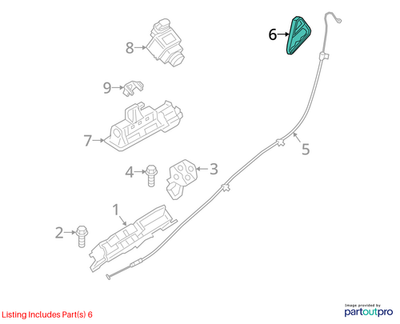 2011–2016 BMW Emergency Unlocking Handle USED OEM 51247056414