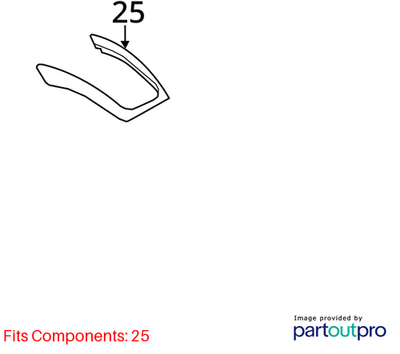 2013 Audi Q5 Center Console Trim Panel Used OEM 8R08633054T4