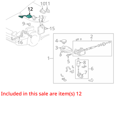 1999 Lexus LS400 Steering Angle Sensor Holder 8924550020