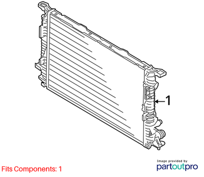 Audi 2012-2018 Audi A6 Radiator 8K0121251AG