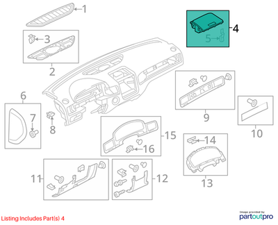 Volkswagen 2011-2017 Touareg Instrument Panel Cover 7P6857922G4A1