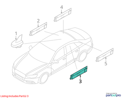 2012–2018 Audi A6 / A7 Upper Antenna Amplifier Used OEM 4G5035225