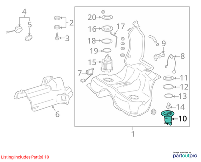 Mercedes-Benz 2007-2008 CL550 Fuel Filter Unit 1714700990