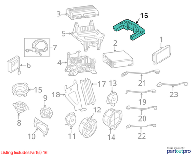 Audi 2009-2016 Audi A4 Speaker Rear 8K9035382B