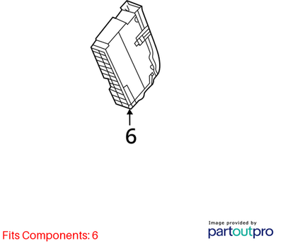 2012 Audi A4 Fuse Holder (Cabin/Center) Used OEM 4F1941824