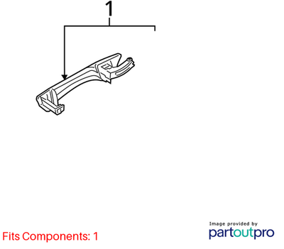 Volkswagen 12-19 Golf Exterior Door Handle 1K8837205FGRU