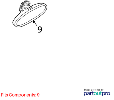 2012 Mini Cooper Countryman Interior Rear‑View  Mirror Used OEM 51169302882
