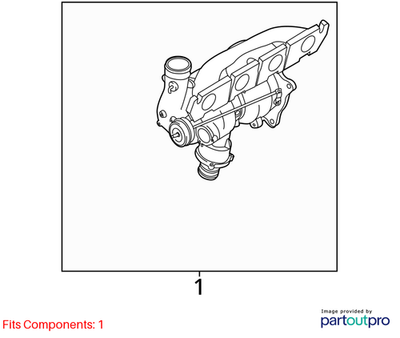 2013 Audi Q5 Turbocharger Assembly Used OEM 06H145703S