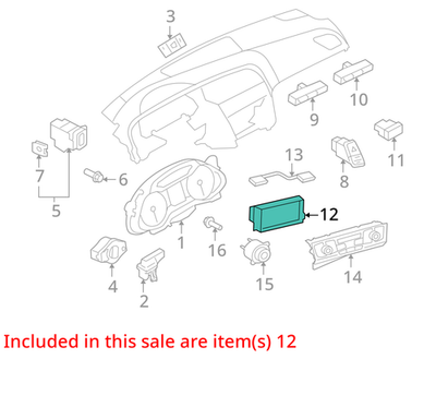 2005-2011 Audi RS6 MMI Display Screen Navigation System 8T0919603C