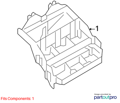 2012 Audi A4 Bracket for Connector Housing (A-Pillar) Used OEM 8K0937545B