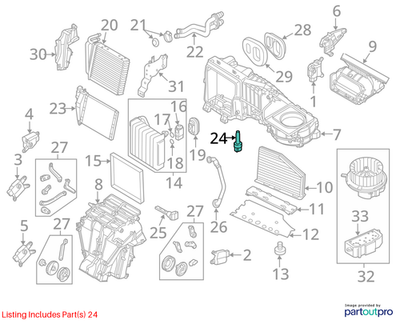 Volkswagen 09-17 Tiguan AC Evaporator Temperature Sensor 1K0907543F