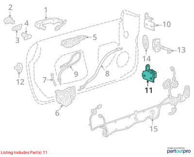 Chevrolet Camaro Front Door Hinge V6 3.6L Auto 13501711